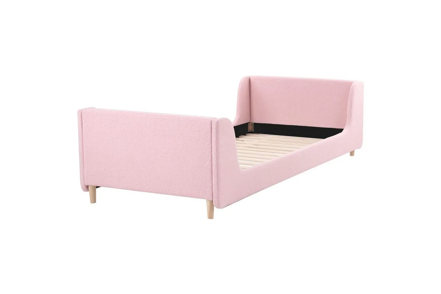 Barnsäng Laye - Rosa, ljust trä