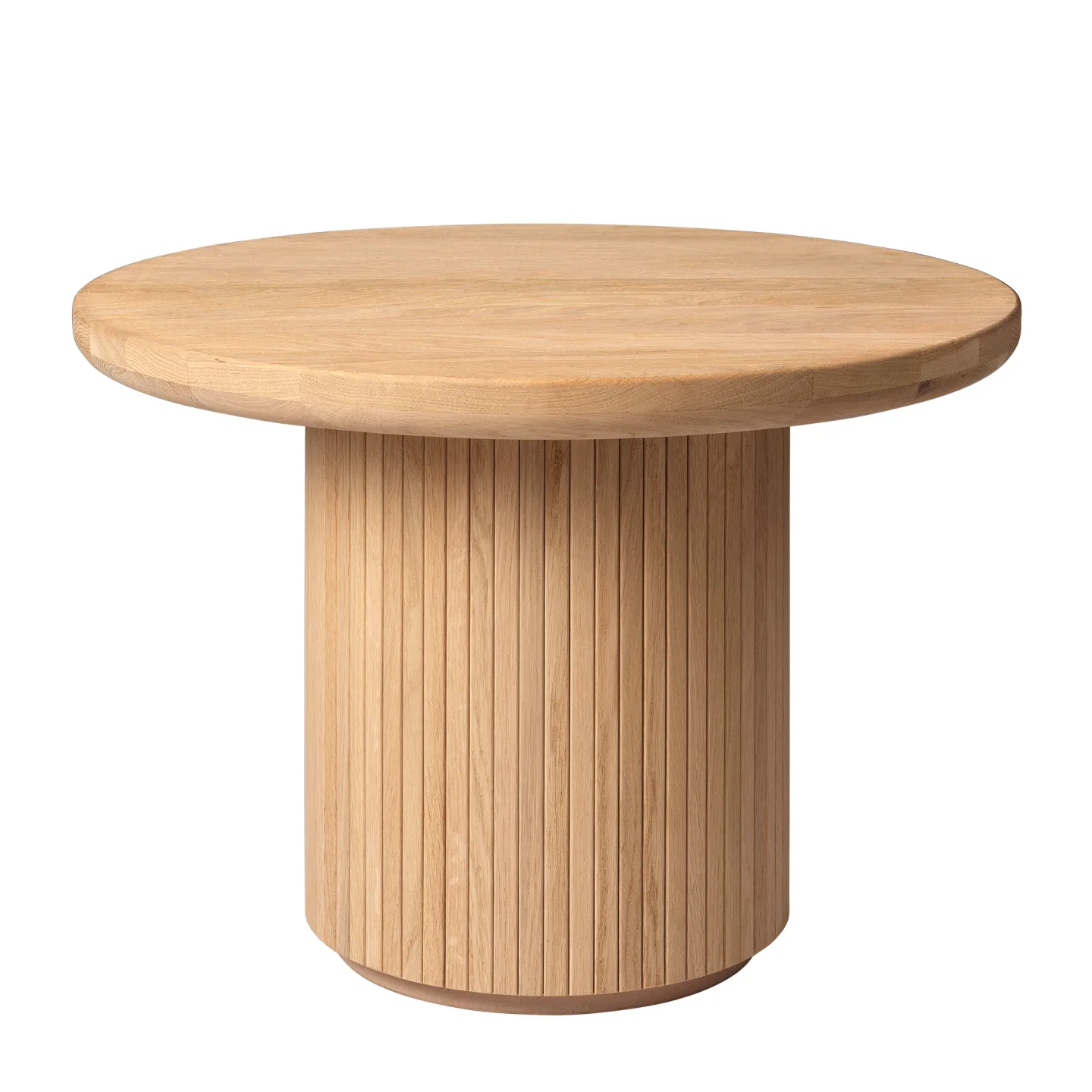 Gubi - Moon Coffee Table Round H45 x Ø60, Solid Oak Oiled - Soffbord - Space Copenhagen - Träfärgad - Trä