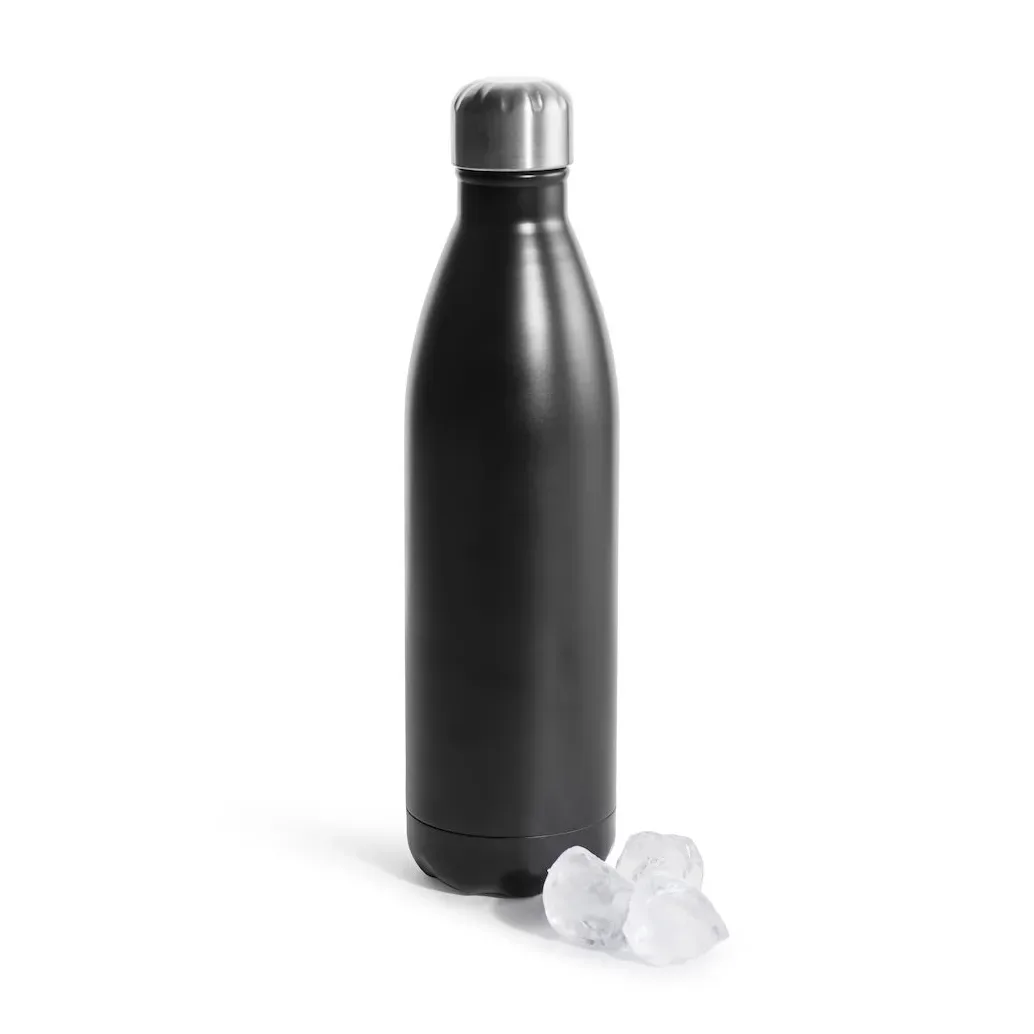 Sagaform To Go stålflaska 75 cl svart