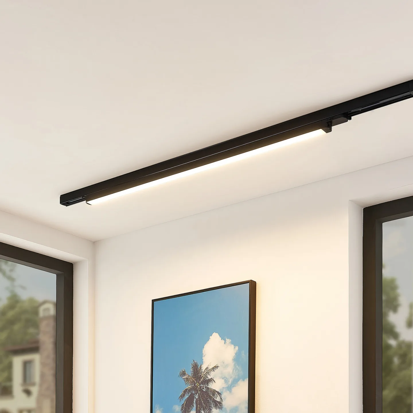LED-Schienenleuchte Harlow, schwarz, 109cm, 3.000K - Arcchio - Arbeitszimmer / Büro - Modern - Aluminium - Einflammig