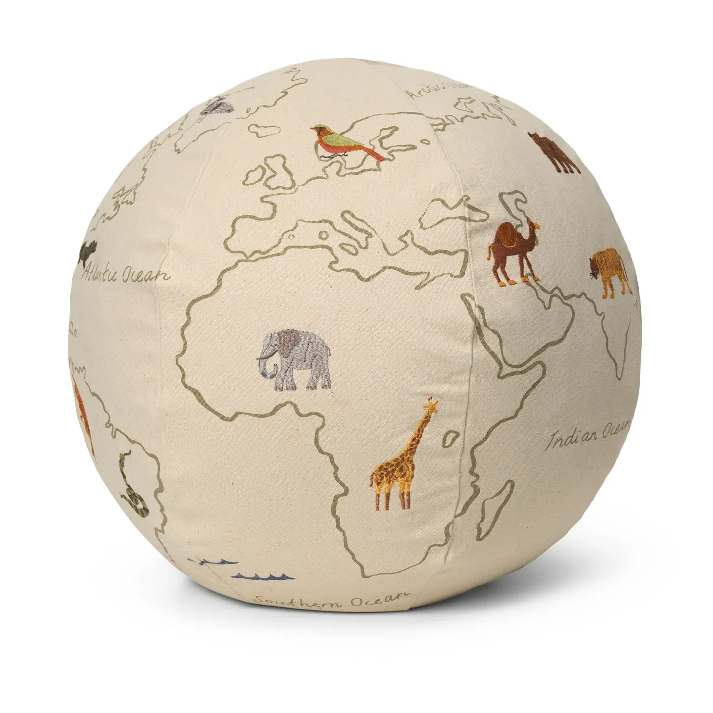 Ferm Living The world sittpuff Offwhite