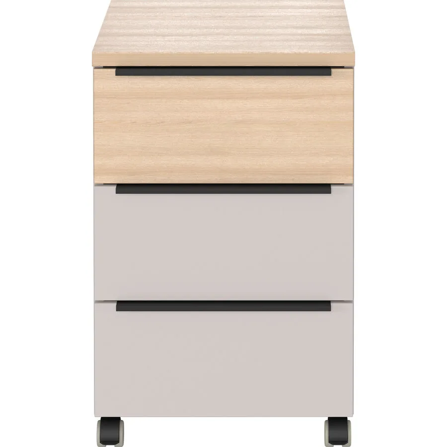 Rollcontainer Oviedo Beige Holzwerkstoff - Farbe: Kaschmir
