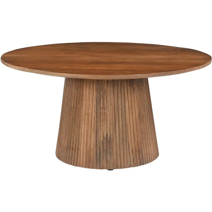 Salontisch Mango natur Mangoholz massiv Massivholz B 80 T 80 cm
