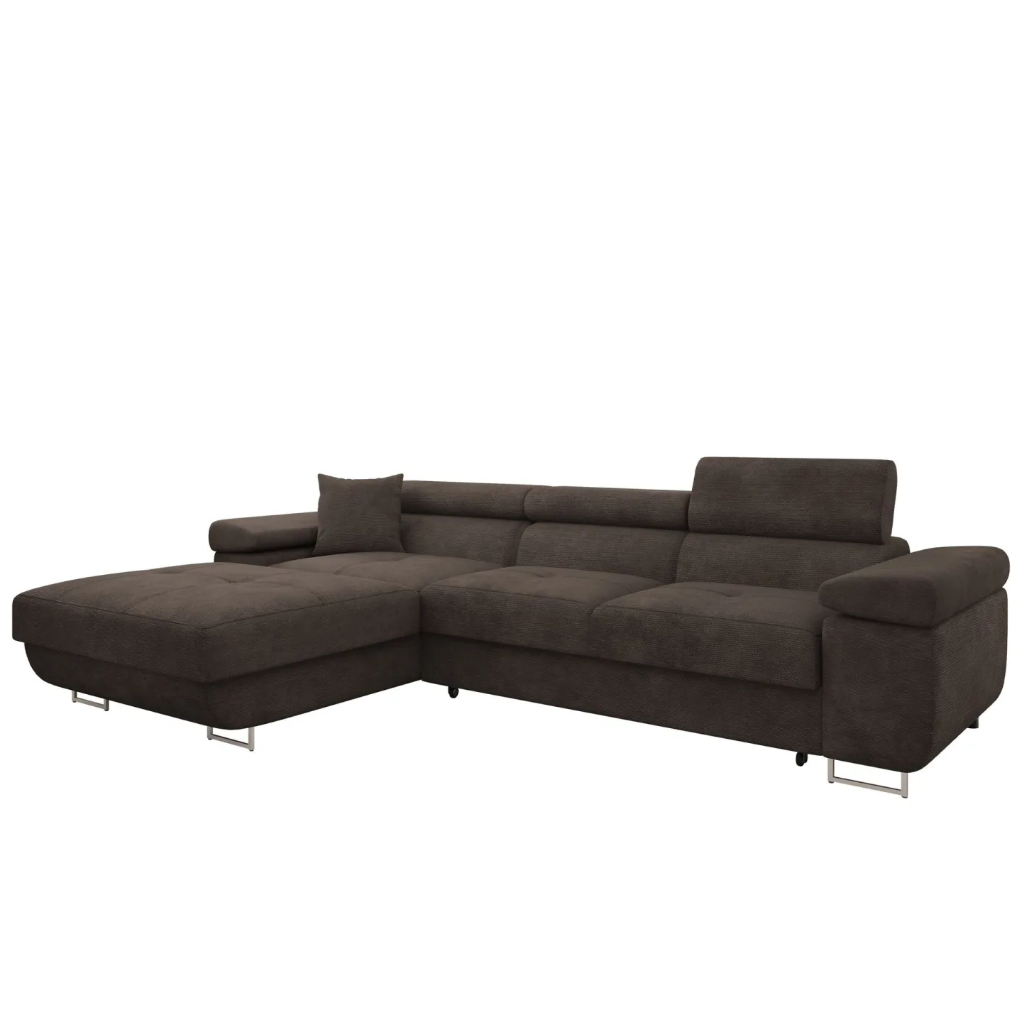 Gabina 3-sits Bäddsoffa med divan - brun