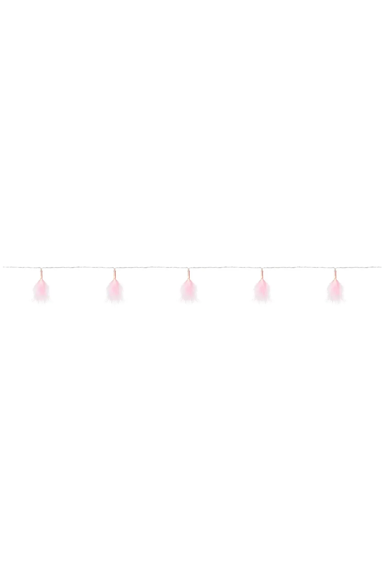 Dun Lichterkette Federn Rosa