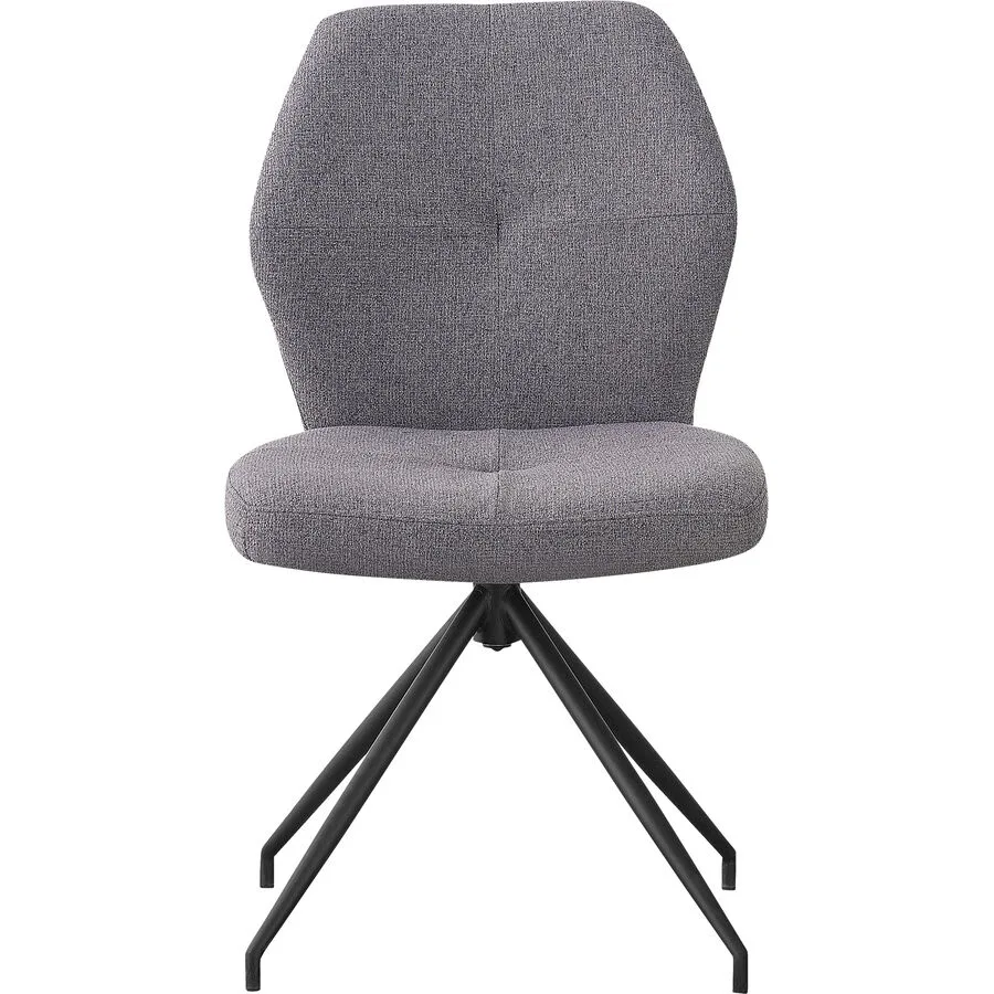 Stuhl Oslos grau Polyester