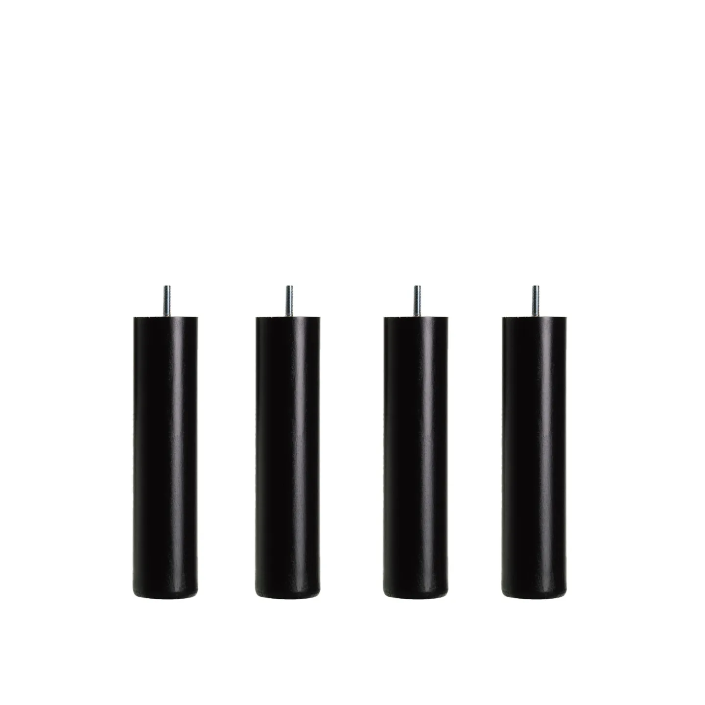 DUX - Dux SC sängben rund svart 23 cm 4-pack - Sängben - Träfärgad - Trä