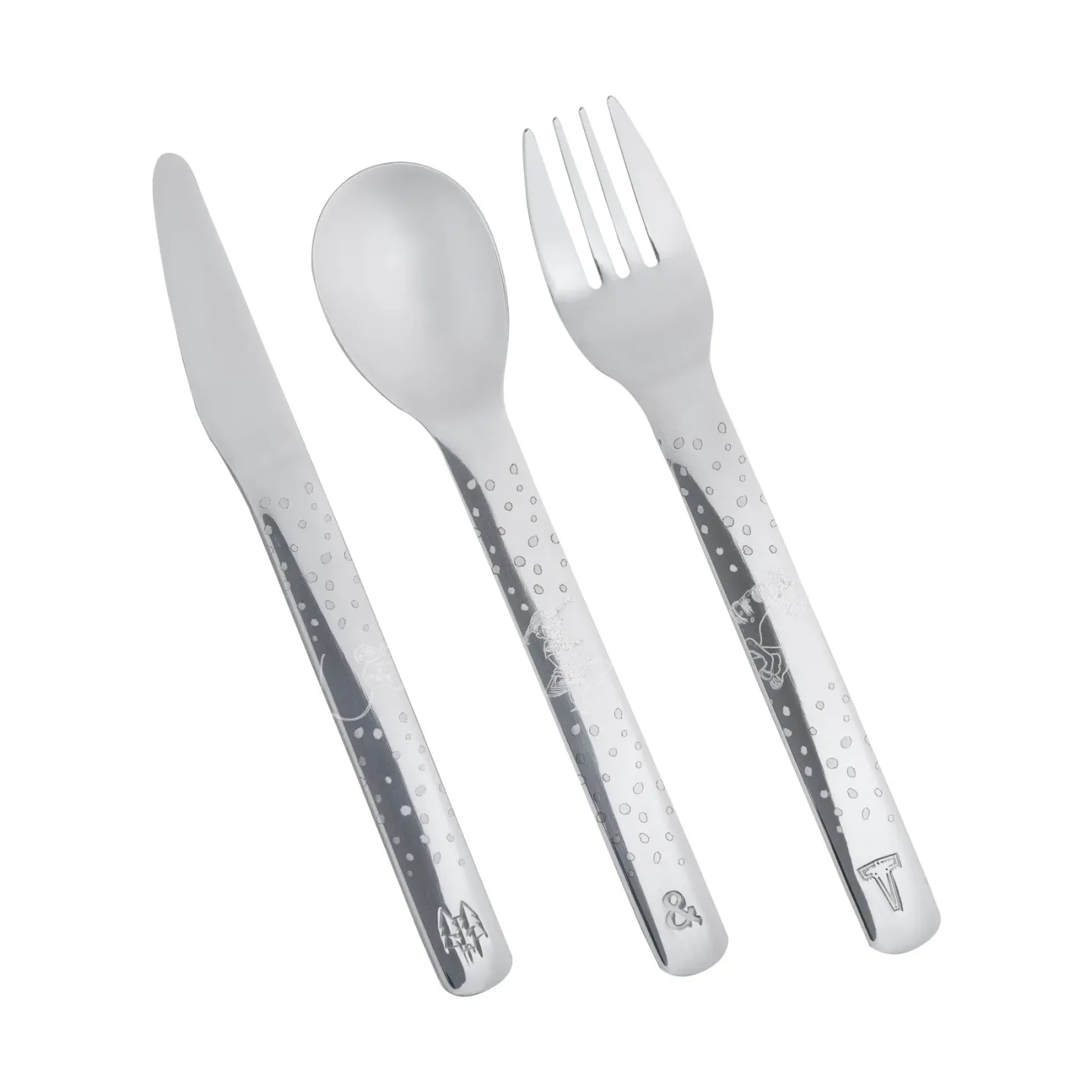 Vargen & Thor Lupo Pippi Kinderbesteck 9 Teile Silber