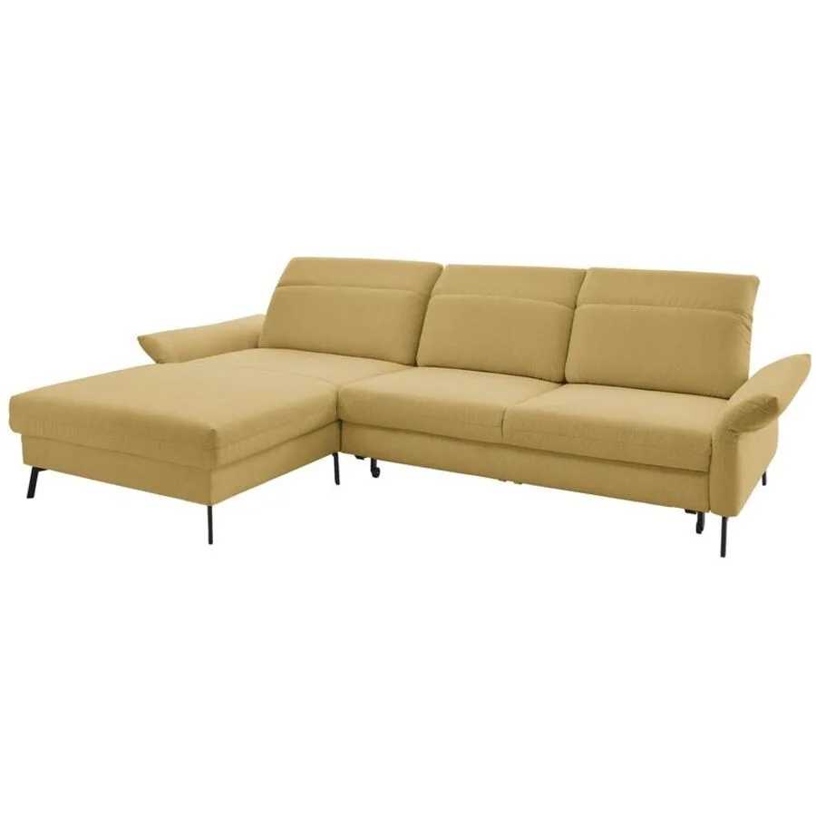 Ecksofa Josephine Links Stoff curcuma B 312 T 222 cm