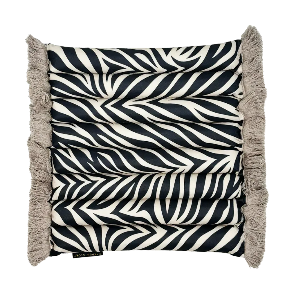 Garden Glory Garden Glory Outdoor Sitzkissen Zebra fringe