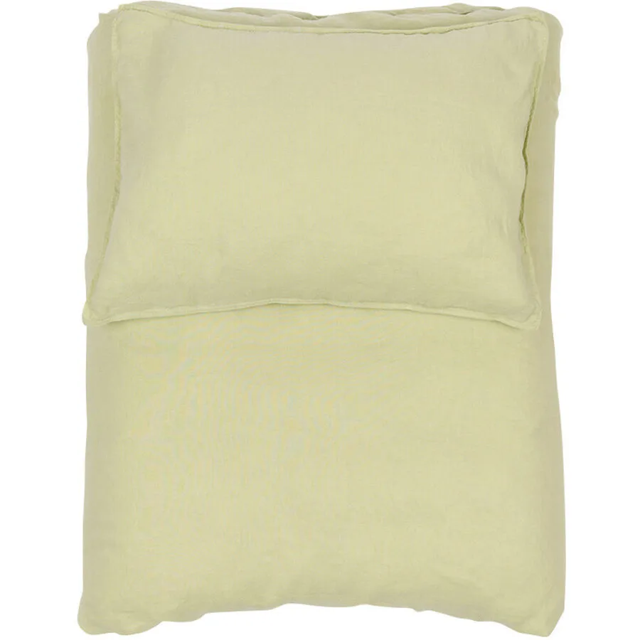 Lavie Kissenbezug Linus moosgrün Einfarbig Leinen B 50 T 70 cm