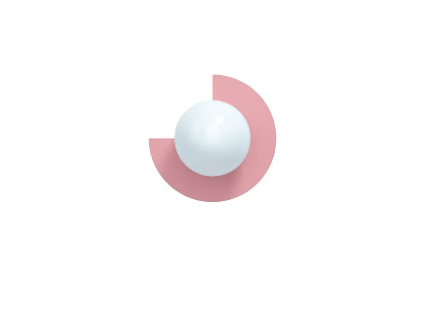 Candy Little Circle 270 S Wandlampe, pink - Swedish Ninja - Wohnzimmer - Metall