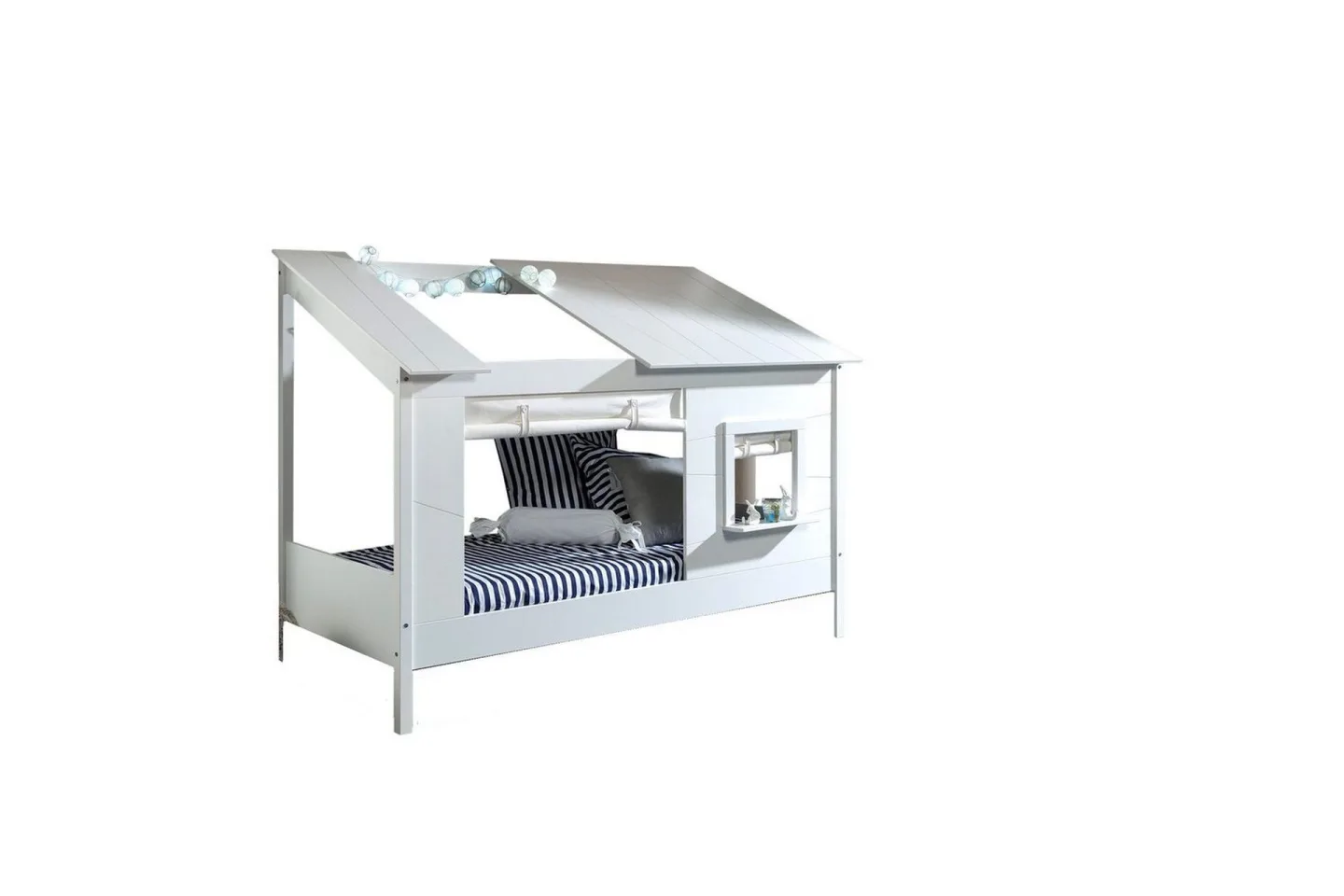 Housebed Hussäng 106x214 cm - Vit