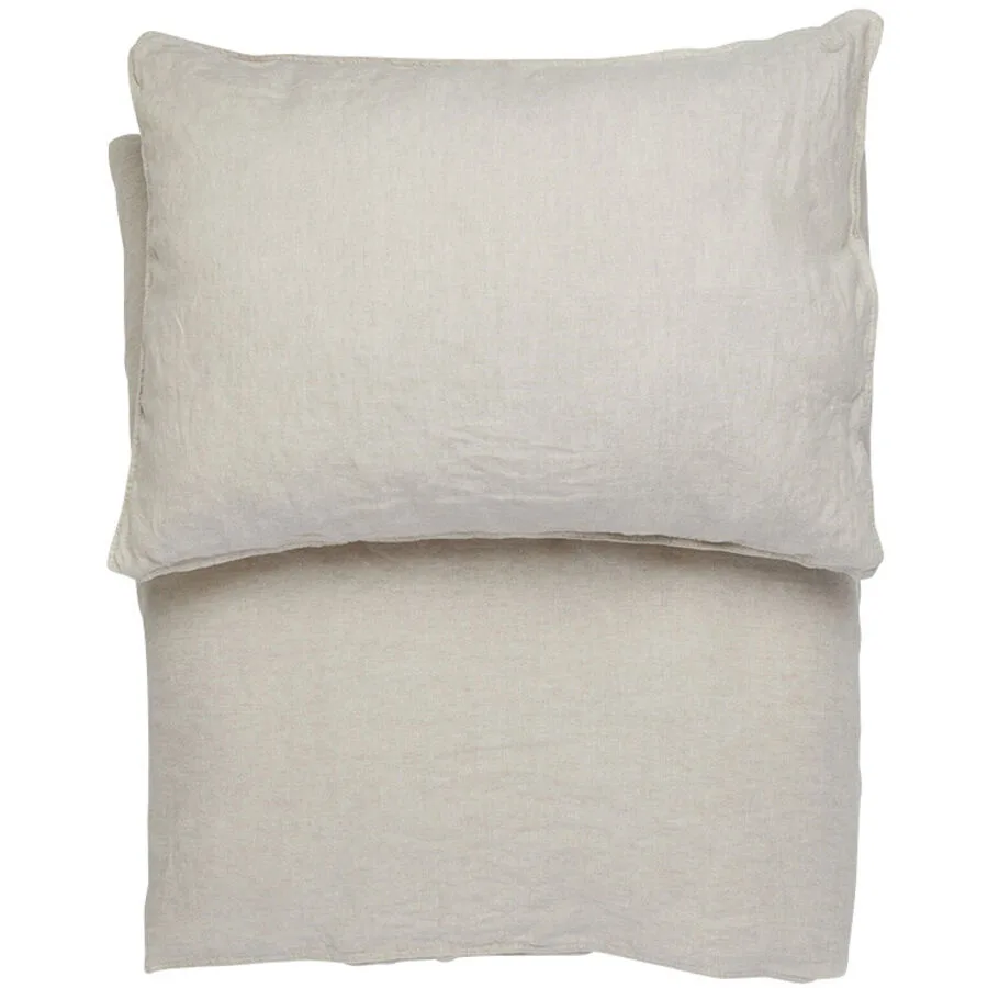 Lavie Kissenbezug Lotta 100 cm 65 cm - Farbe: natur - Material: Hanf