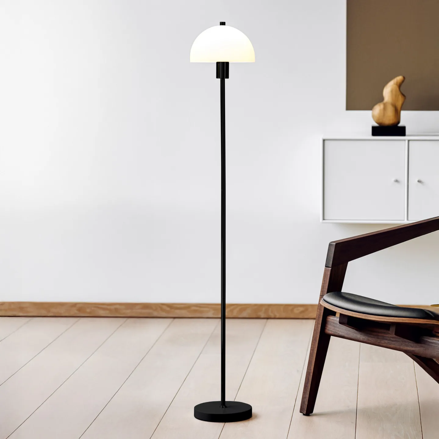Vienda Stehleuchte Black/Opal - Herstal - Wohnzimmer - Metall