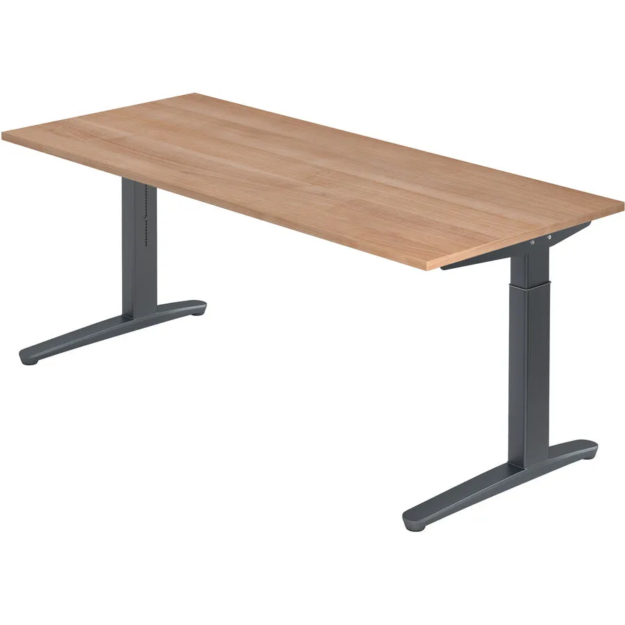 Schreibtisch Office nussbaum Holzwerkstoff B 180 T 80 cm