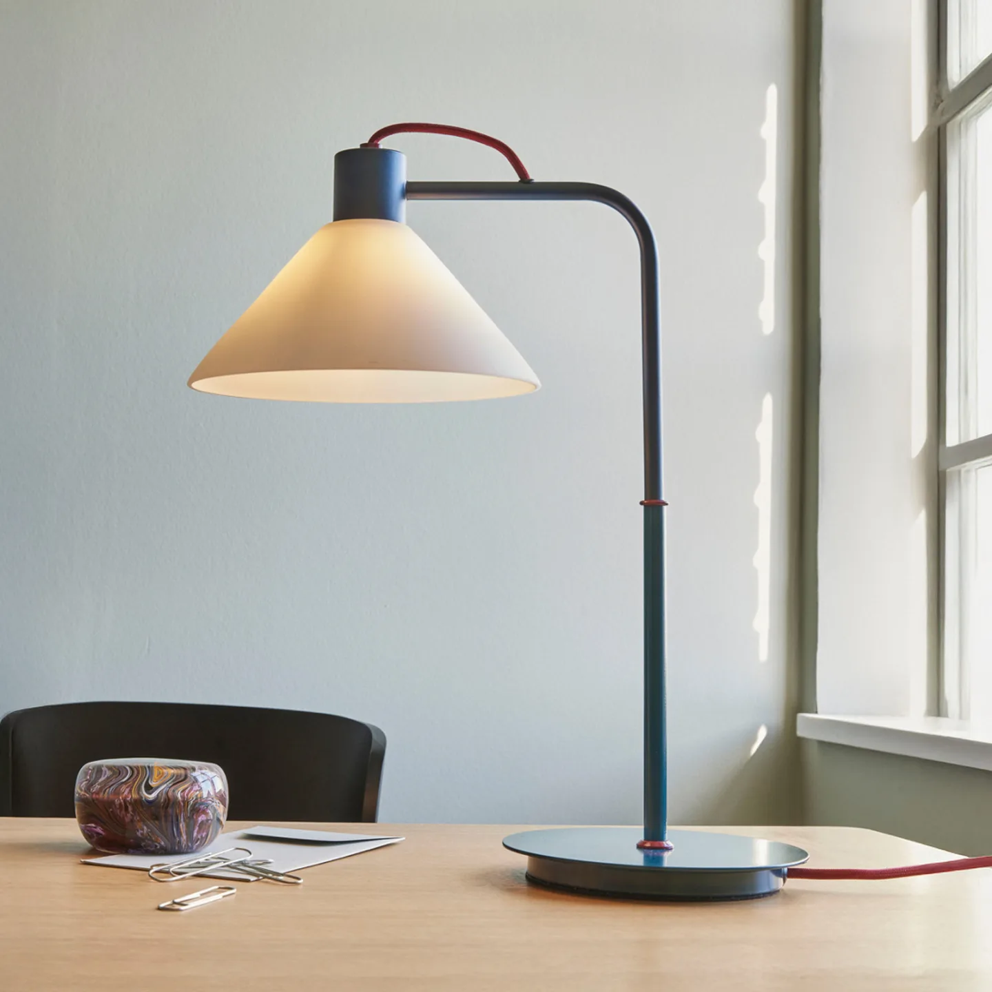Spot Tischleuchte Petrol - Hübsch - Wohnzimmer - Design - Metall - Einflammig