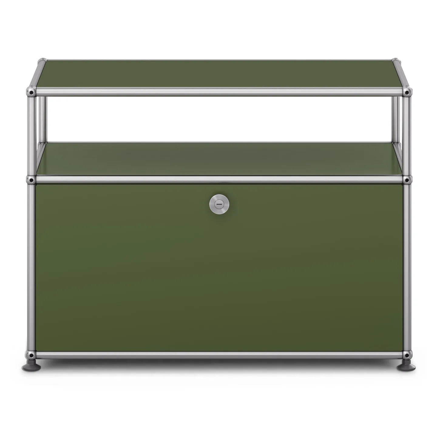 USM - USM Haller Occasional Furniture O1 36 Olive Green - Sidobord - Fritz Haller & Paul Schärer - Grön - Metall