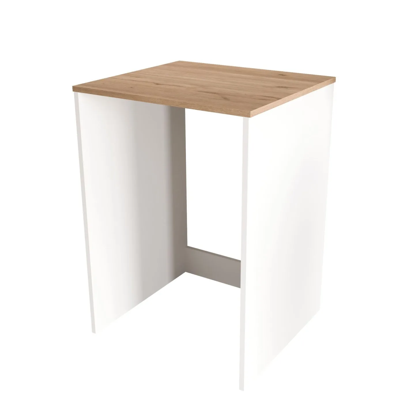 Avero Tvättmaskinsskåp 65,8x91,8x60 cm - Vitt och ek