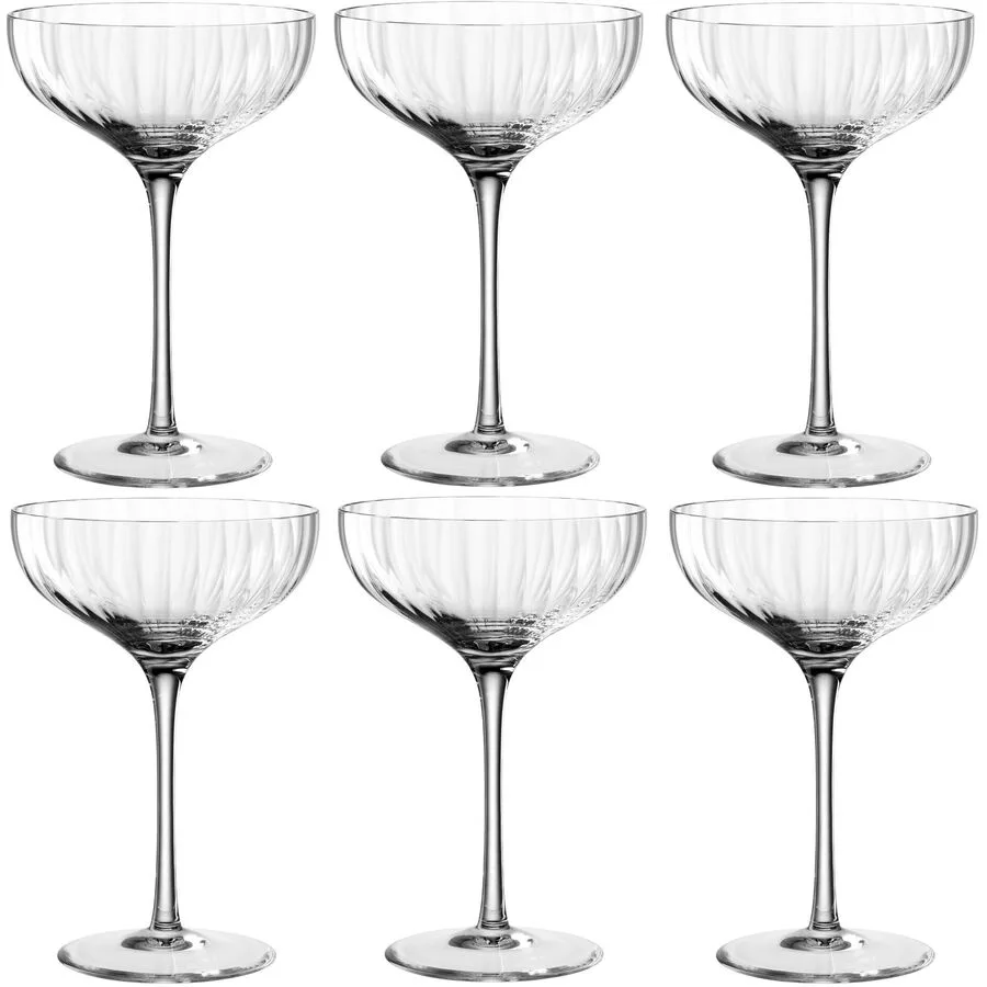 Champagnerglas Leonardo transparent Kristallglas H 16 cm 0.26 l 6 Stk