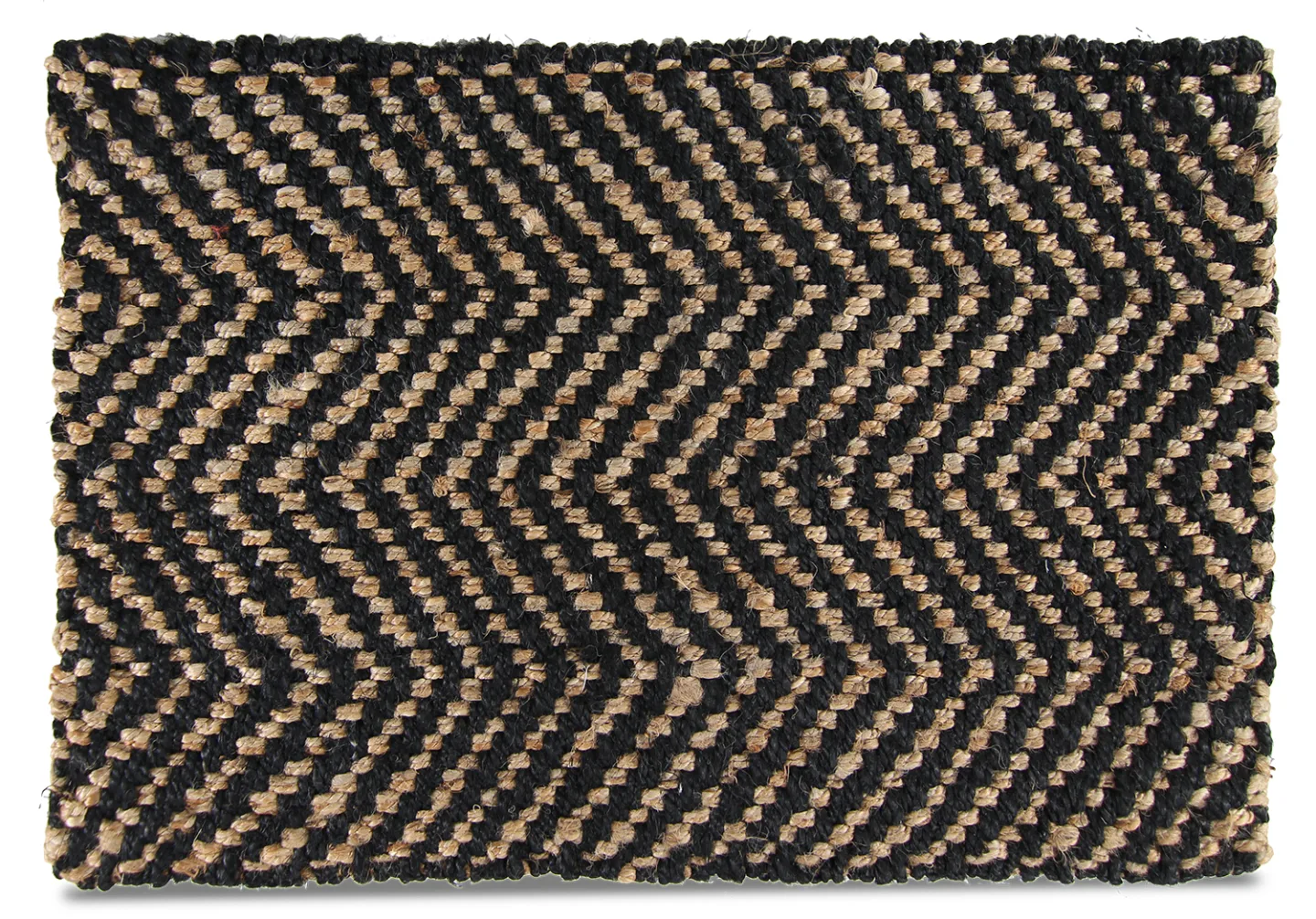 Dørmatte - Kiara (natur/svart) (Størrelse: 60 x 90 cm)
