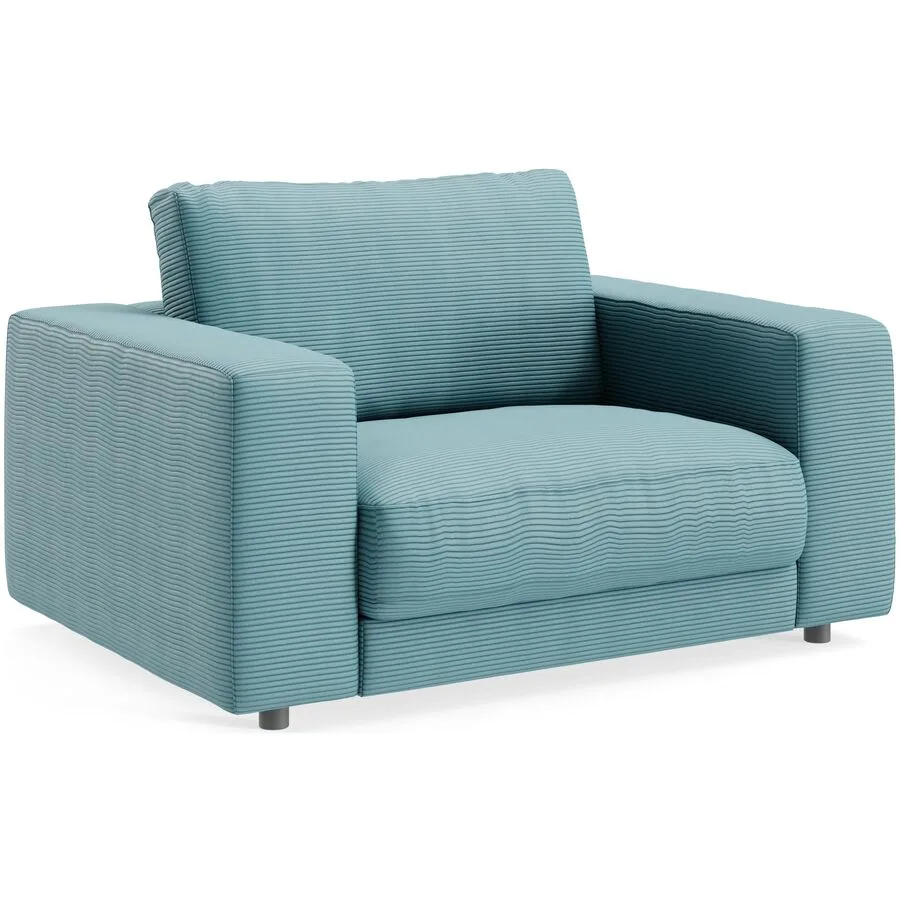 Sessel Ava petrol Bezug: 88% Polyester, 12% Polyacryl B 140 T 107 H 86 cm - Möbel Konfigurator: Traummöbel individuell zusammenstellen