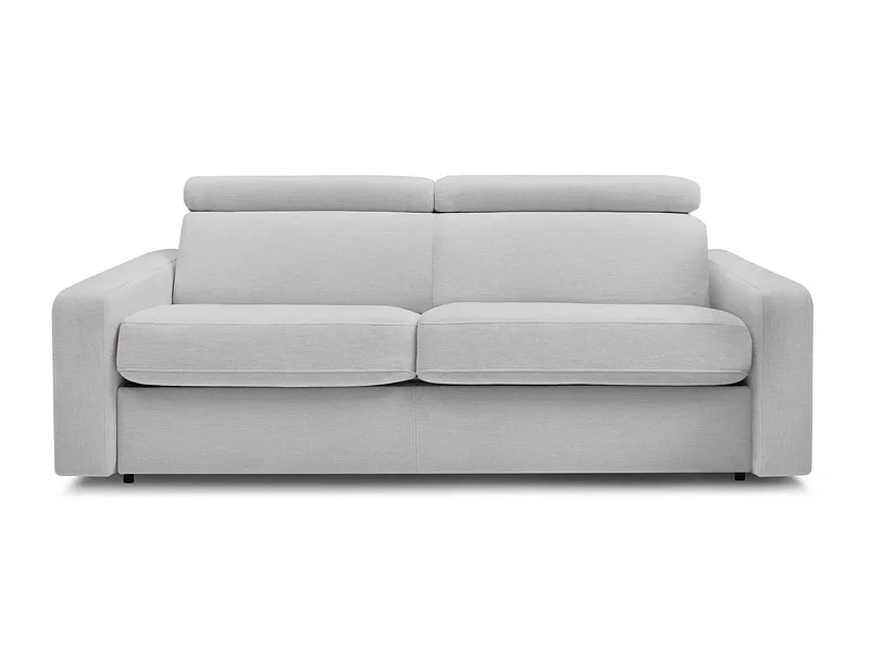 3er Sofa BOBOCHIC MONACO Stoff hellgrau