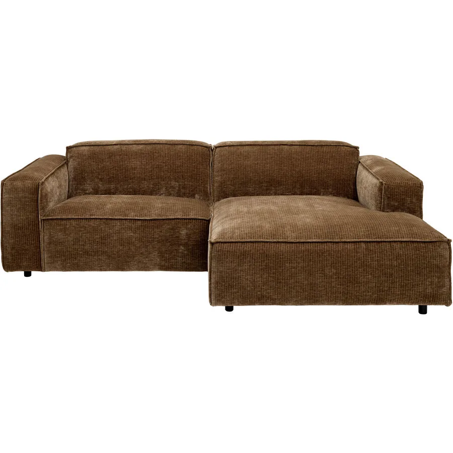 Ecksofa Gian Stoff olive B 256 T 168 cm