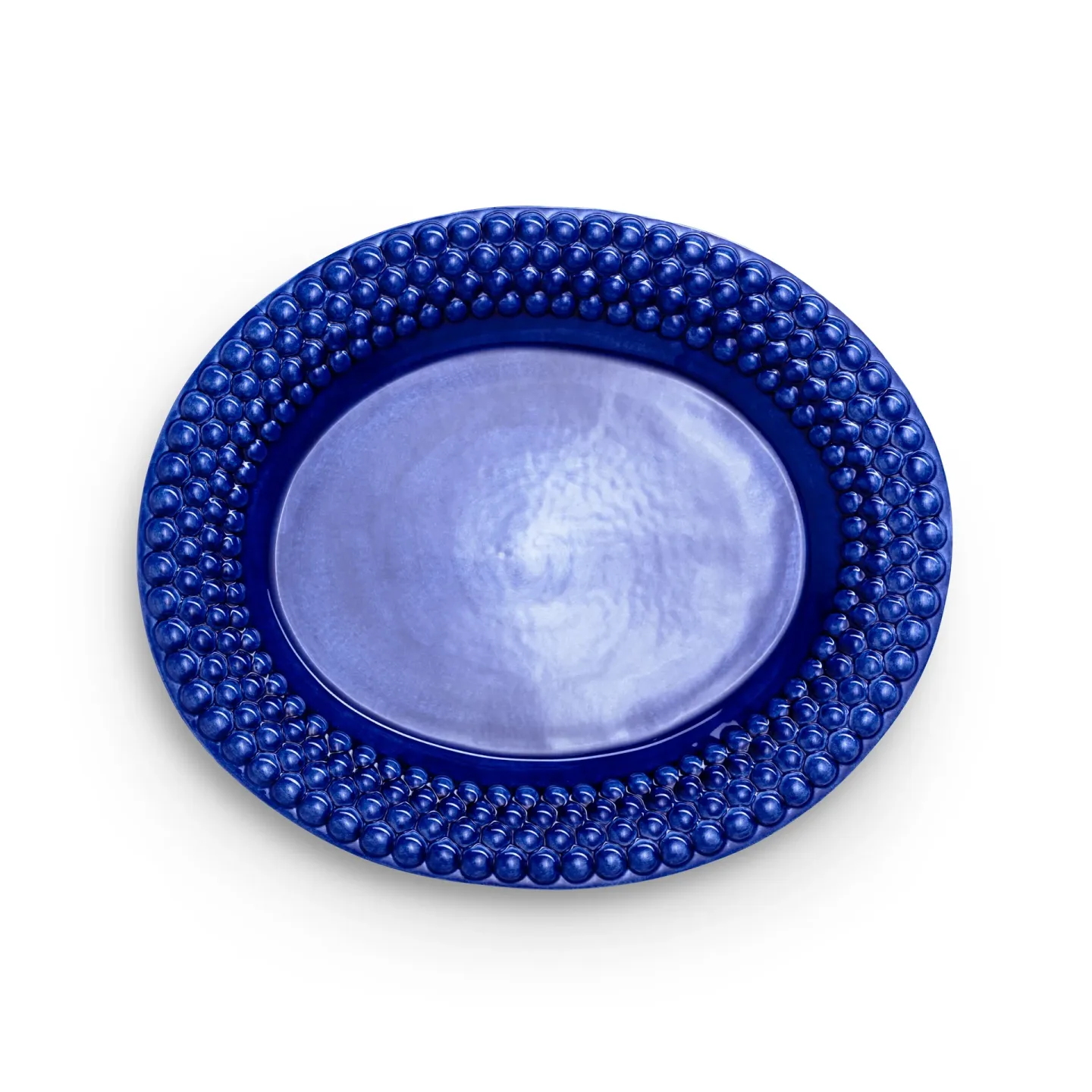Mateus Bubbles ovaler Teller 35cm Blau