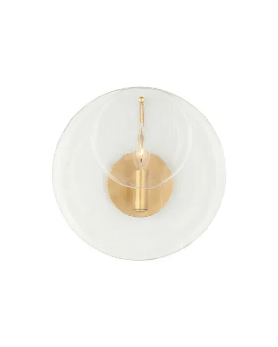 Loire Sconce Gild/Clear Glass