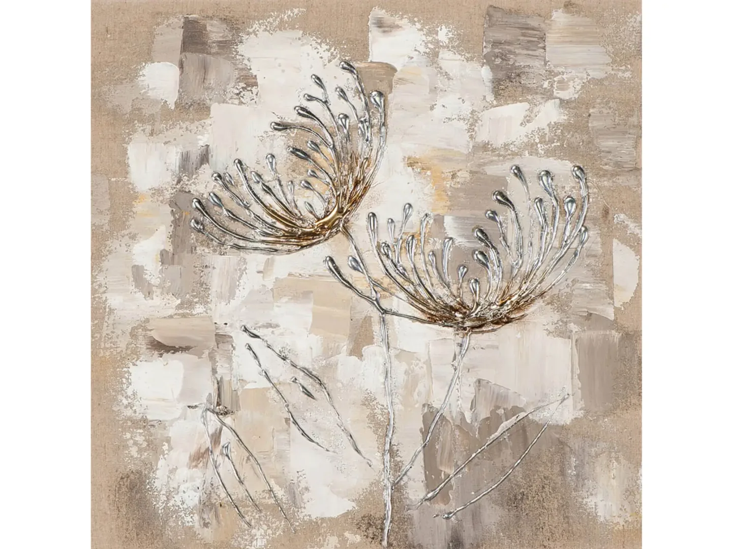 image LAND Bild Blumen in Weiss 2 | Schubiger Möbel