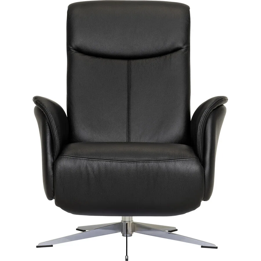 Relaxsessel Noel Schwarz Echtleder T 88 B 78 H 106 cm - Möbel Konfigurator: Traummöbel individuell zusammenstellen