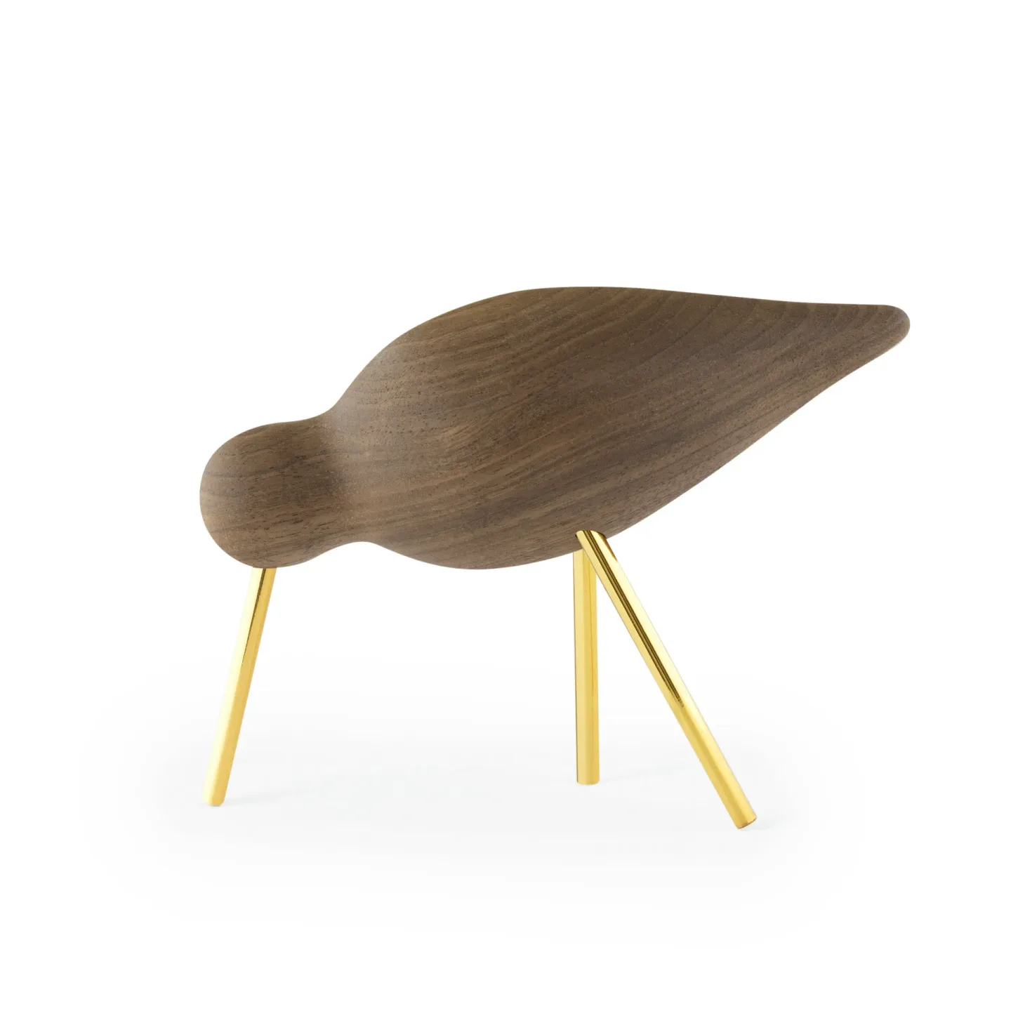 Normann Copenhagen Shorebird valnöt-mässing Mellan