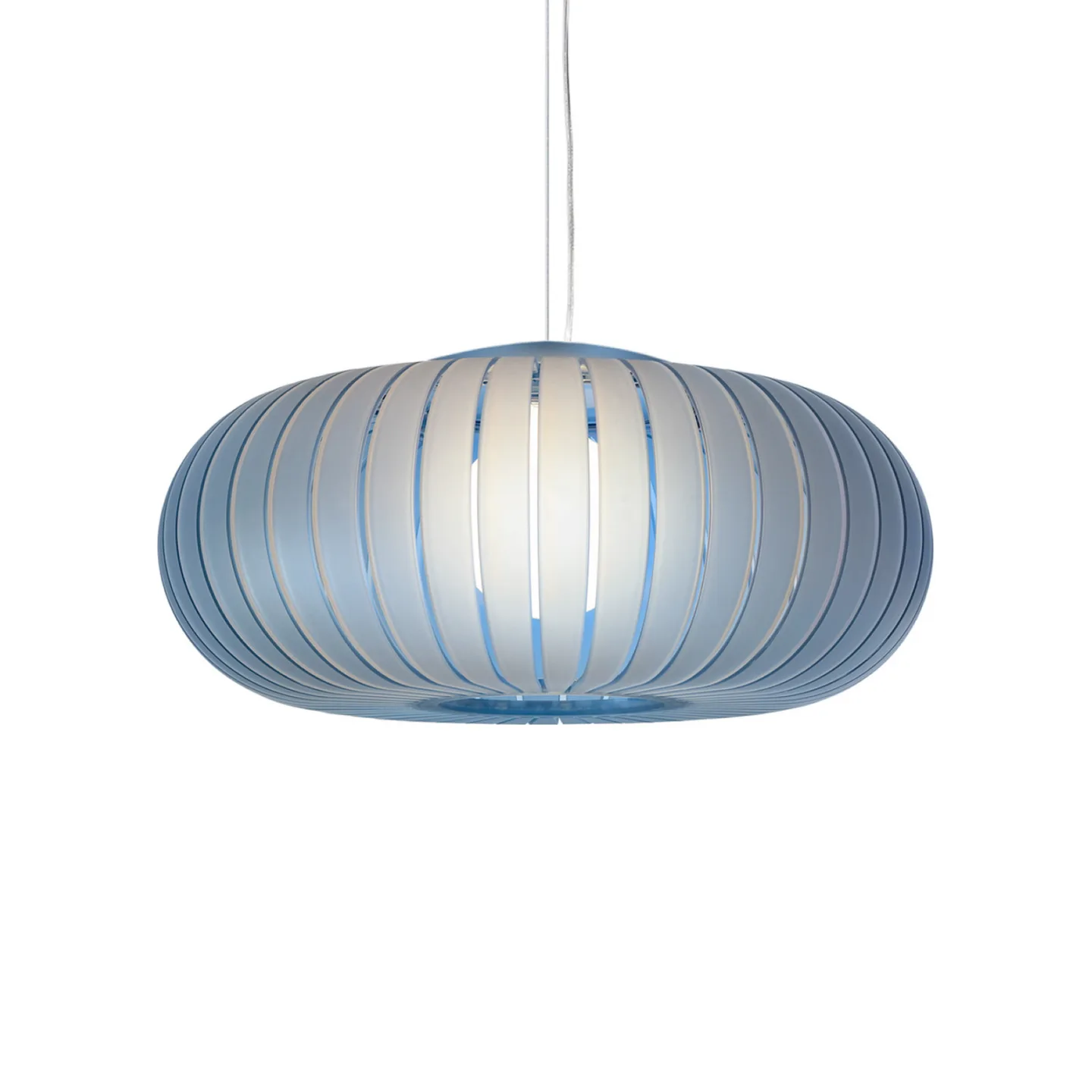 Hängeleuchte Teresa Frozen, himmelblau, Ø 50 cm, E27 - Kartell - Wohnzimmer - Design - Kunststoff - Einflammig