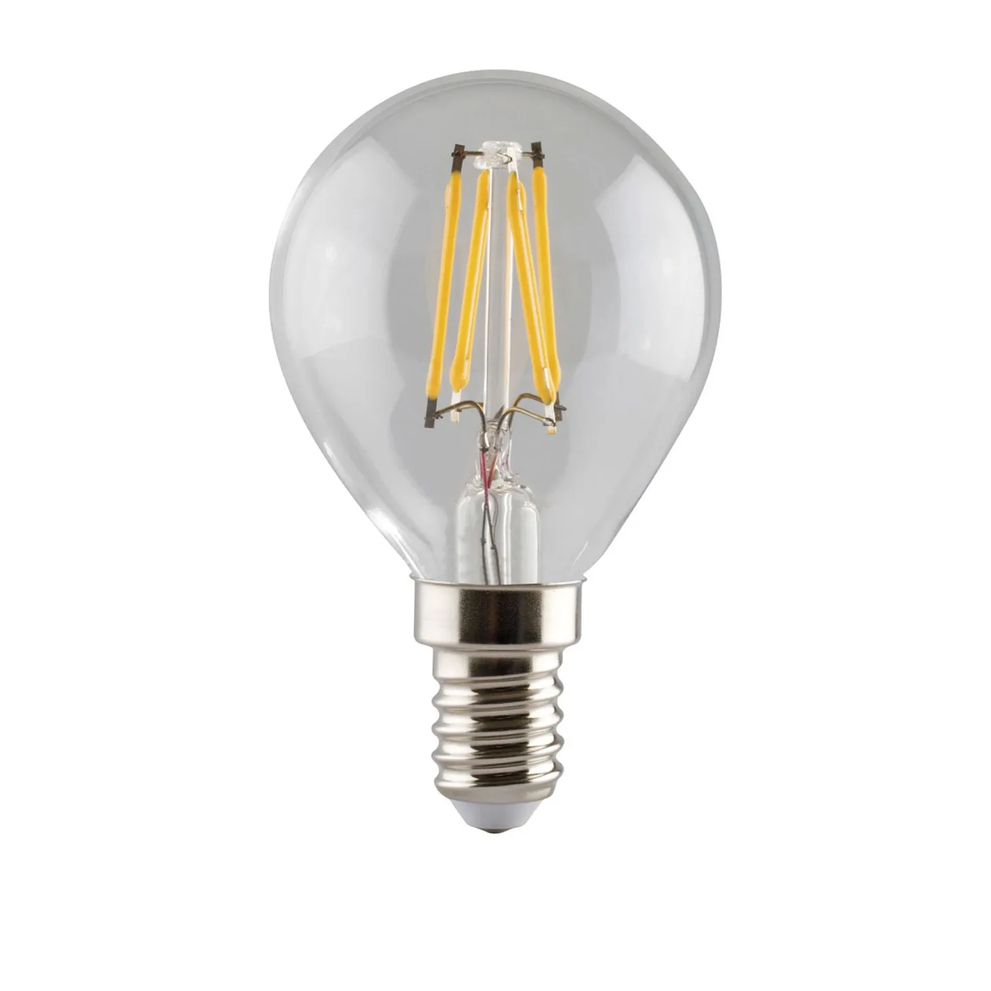e3light - LED Ljuskälla E14 4W 470lm 2700K Dimbar klar - LED-lampor - Transparent