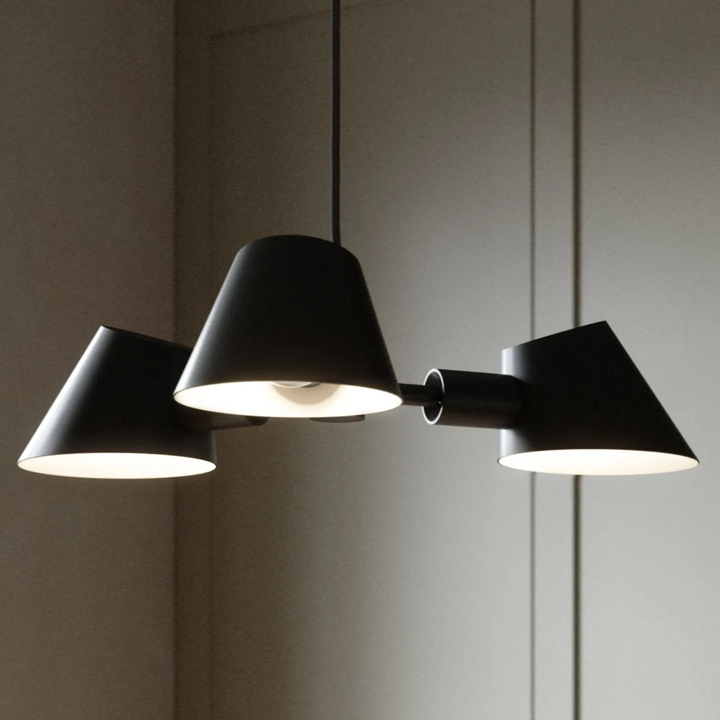Stay 3 Pendelleuchte Schwarz - DFTP DFTP by Nordlux - Wohnzimmer - Modern - Metall - Mehrflammig
