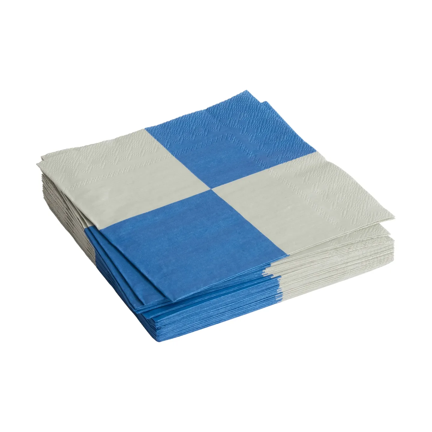 HAY Pattern Dinner Check Serviette 40x40 cm 20er Pack Grey-blue L