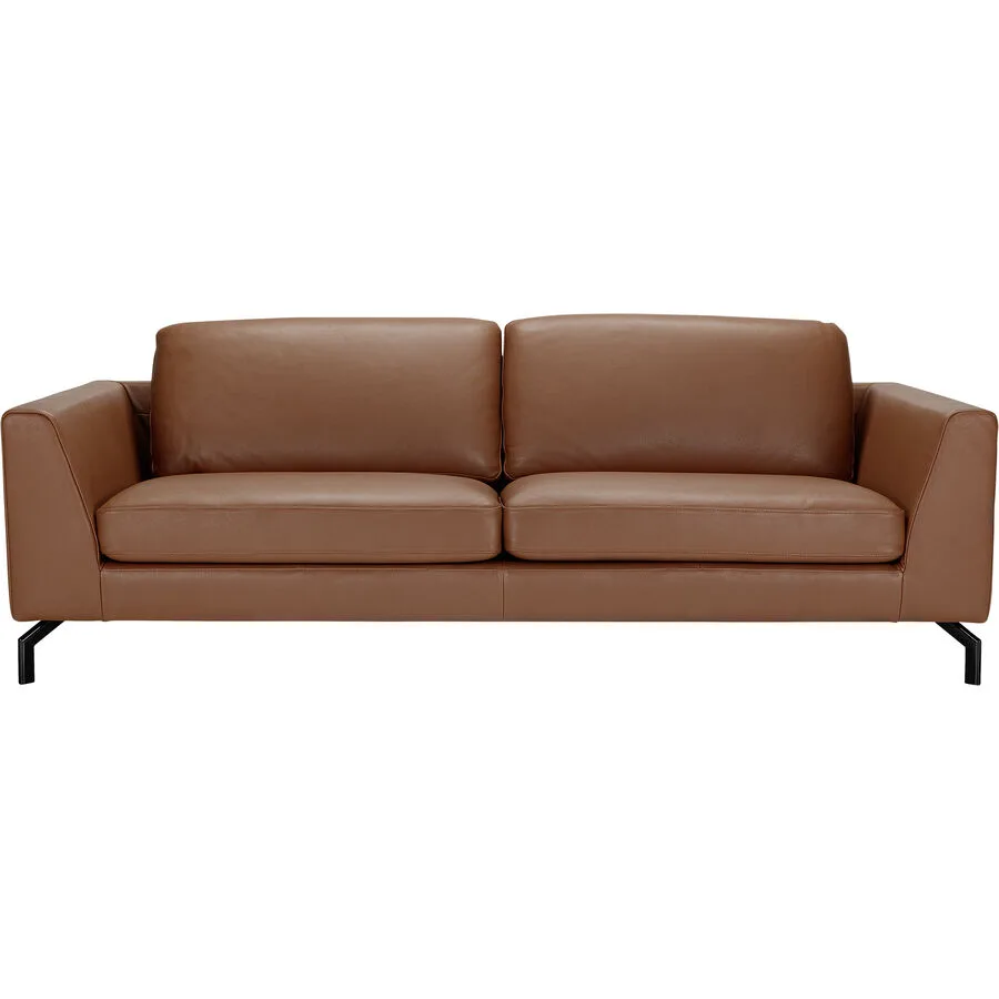 Sofa Domino Ohne Leder cognac B 220 T 98 cm - Möbel Konfigurator: Traummöbel individuell zusammenstellen