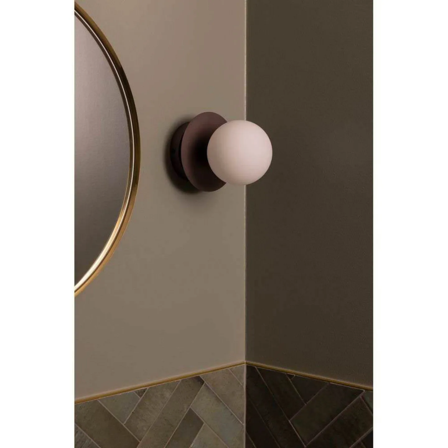 Globen Lighting Art Deco Deckenleuchte Bronze-weiß
