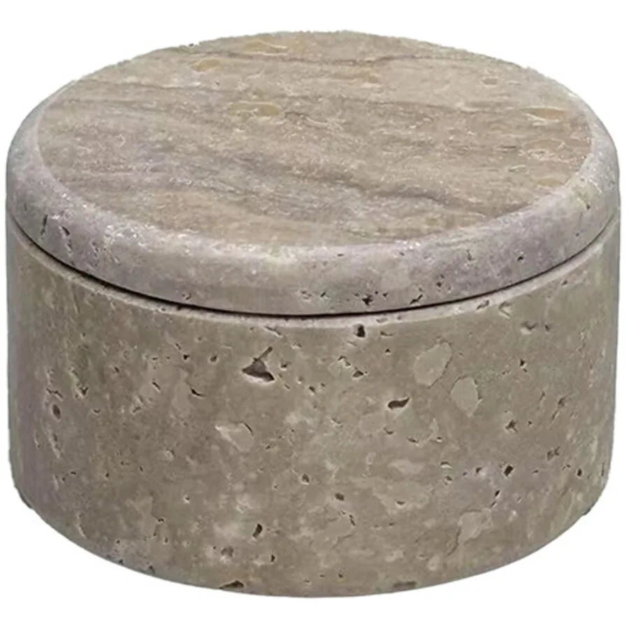Schmuckbox Tara Beige 5 cm - Material: Marmor
