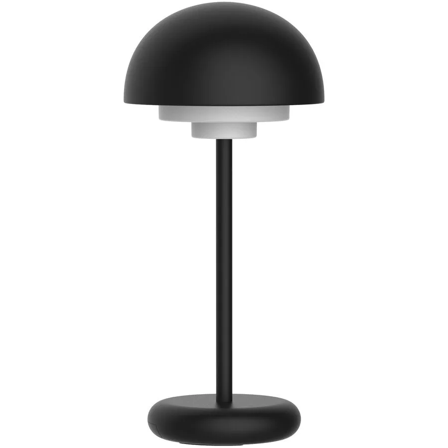 Tischlampe Smukke Schwarz Kunststoff B 17 cm H 33.5 cm - Material: Polycarbonat - Tischlampe