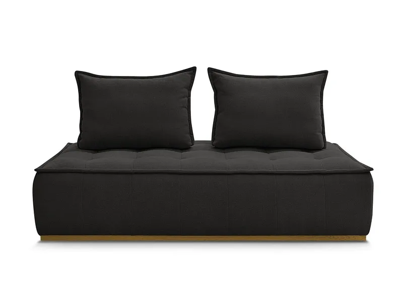 Modulare Sessel für Sofa BOBOCHIC ELISA Stoff mit Textur schwarz