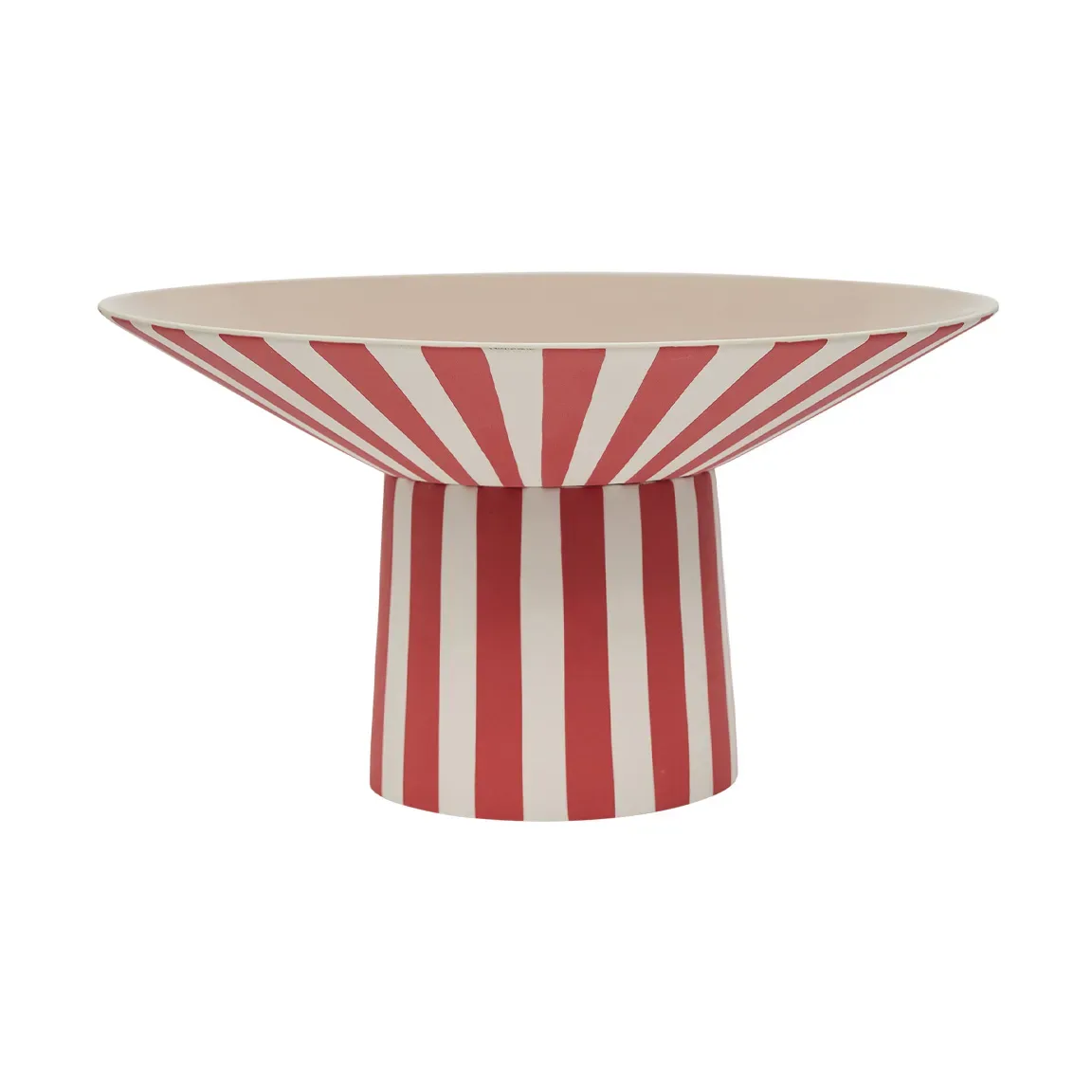 OYOY Toppu centerpiece hoch Ø30x17 cm Red-peach