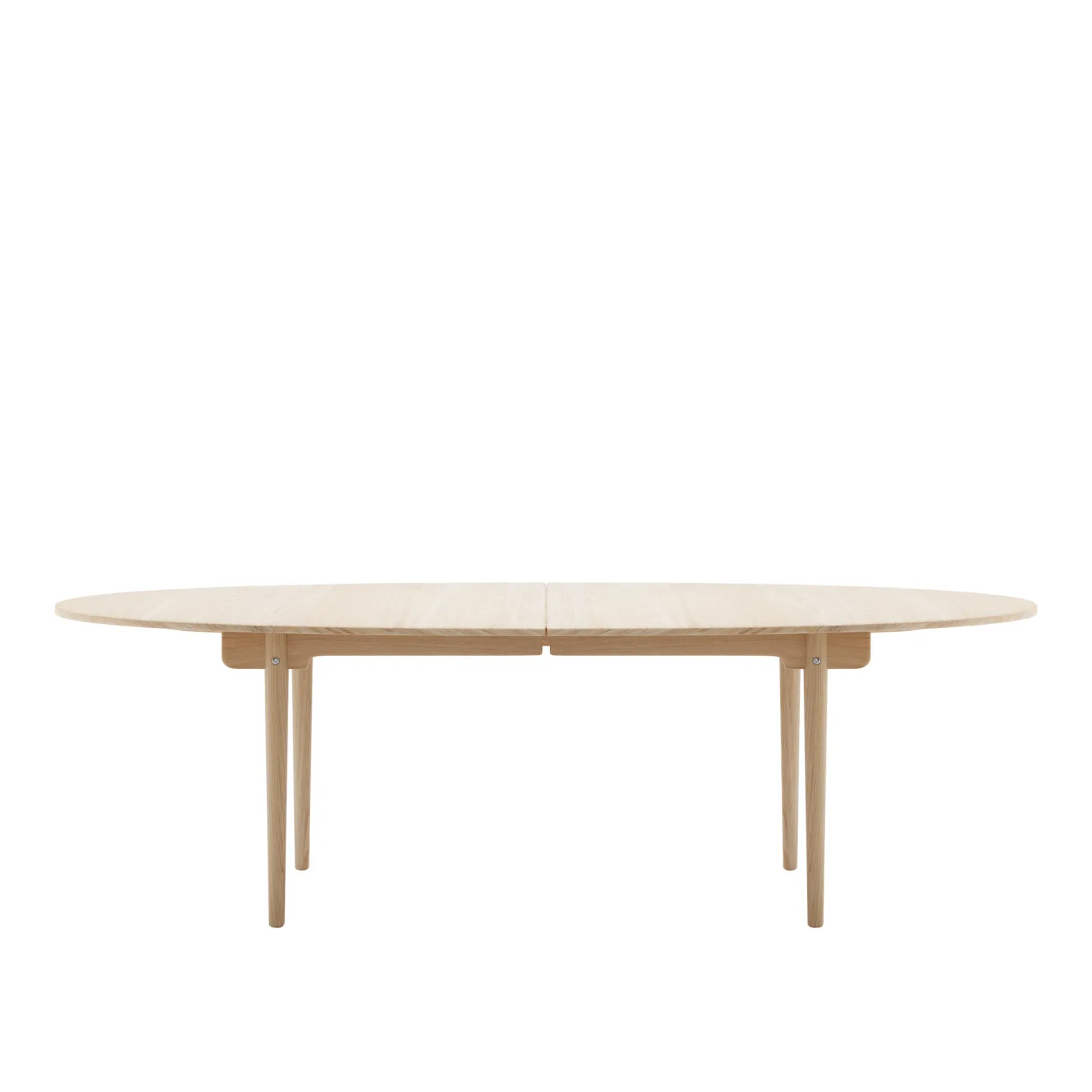 Carl Hansen - CH339, Vitoljad Ek, Med plats för 2 st iläggsskivor - Matbord - Hans J. Wegner - Träfärgad - Trä