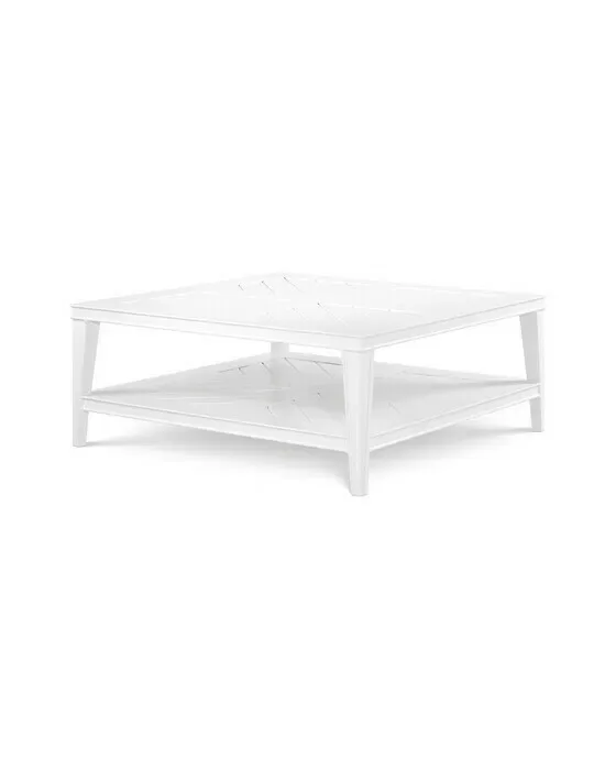 Bell Rive Coffee Table White Square