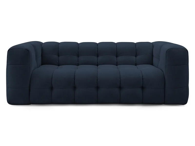 3er Sofa BOBOCHIC CLOUD Stoff dunkelblau