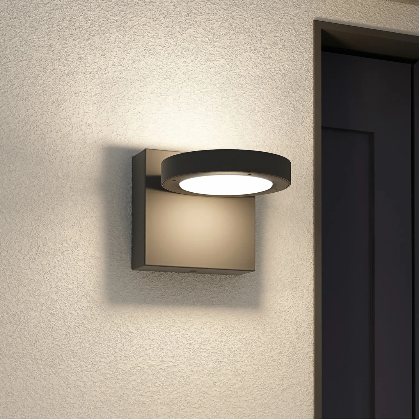 Belna LED Udendørs Væglampe Graphite - Lucande - Altan - Moderne - Aluminium - Med én lyskilde