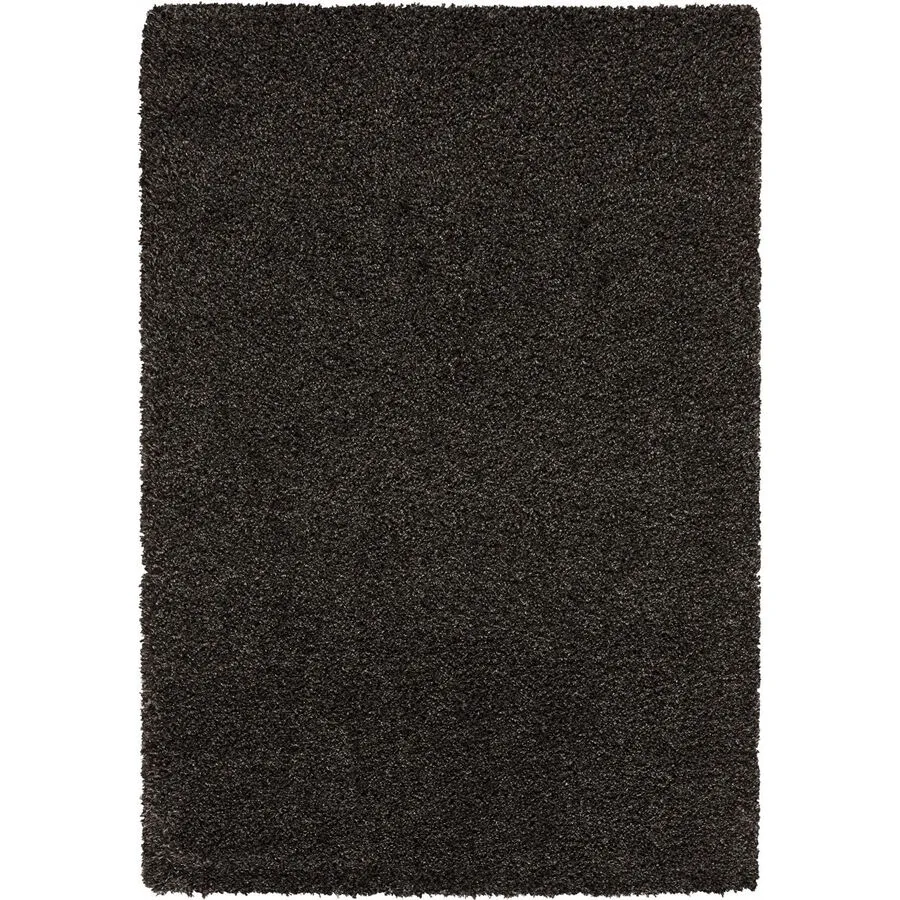 Teppich Luxury Shaggy anthrazit Einfarbig Polypropylen 160 x 230 cm