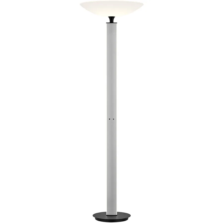 Designer-Stehlampe Bankamp Logan aluminium matt dimmbar H 180 cm - LED - Lichtfarbe: Extra warmweiss - Material: Aluminium/Acryl - Designer-Stehlampe-