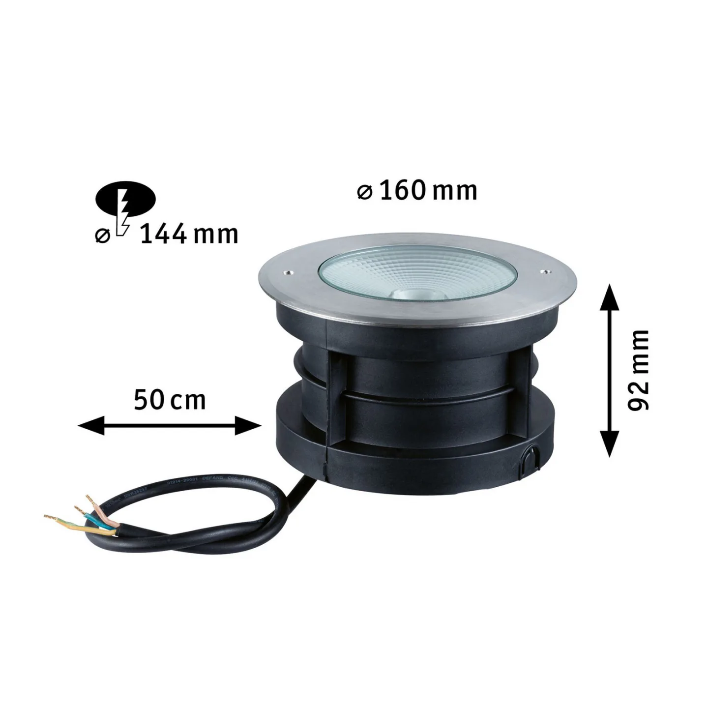 Vanea Utomhus Nedgrävnings Spot SWR 15,5W IP67 Aluminium - Paulmann - Modern - Metall - Med en ljuskälla